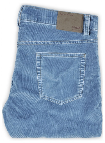 Indigo Corduroy Stretch Jeans - Light Blue