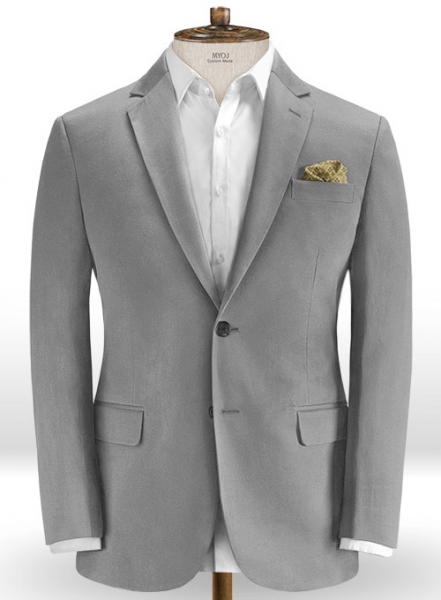 Gray Stretch Chino Suit