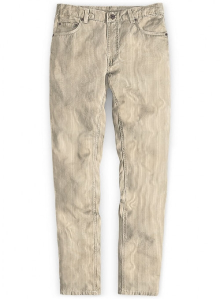 Fawn Thick Corduroy Jeans - 8 Wales