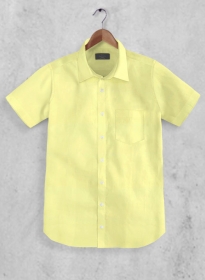 Lemon Poplene Shirt - Half Sleeves