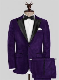 Purple Velvet Tuxedo Suit