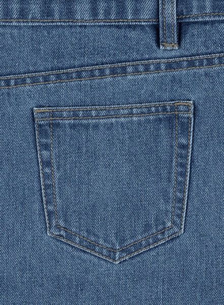 Bison Heavy Blue Jeans - Stone X Wash