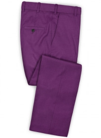 Scabal Hot Purple Wool Pants