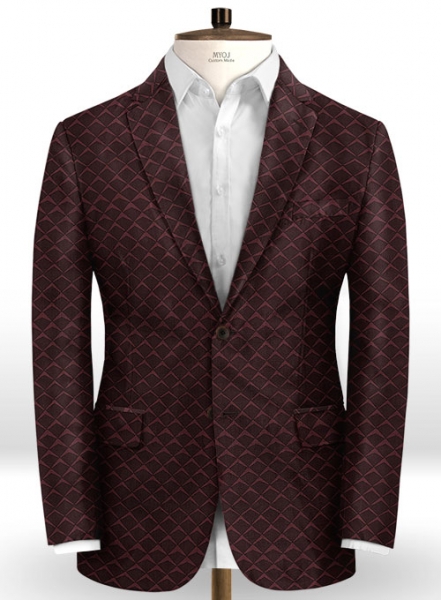 Ziata Dark Wine Wool Suit