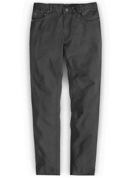 Summer Weight Dark Gray Chino Jeans