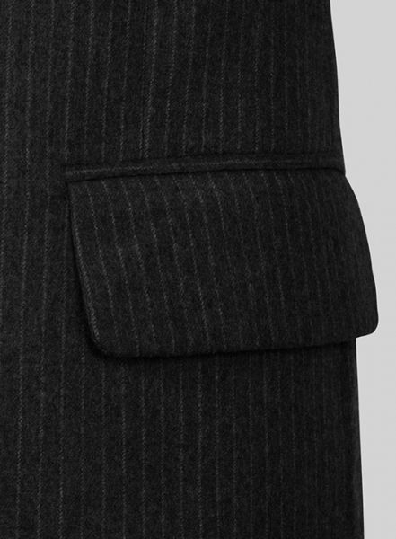 Light Weight Black Stripe Tweed Suit