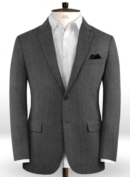 Scabal Carbon Gray Wool Jacket