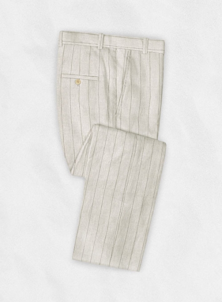 Italian Linen Tato Stripe Pants