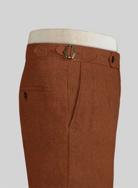 Melange Rust Highland Tweed Trousers