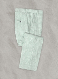Italian Linen Lusso Summer Green Pants