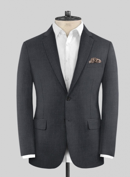 Scabal Lead Gray Wool Jacket