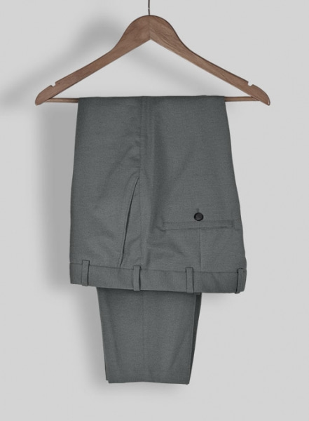 Gray Cotton Power Stretch Chino Suit