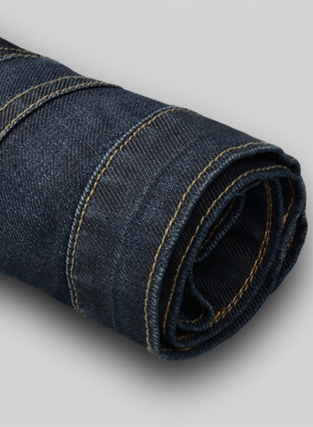 Melange Luxurious Deep Dark Blue Jeans - Treated Hard Wash