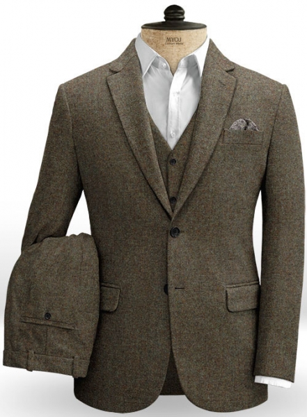 Showman Brown Tweed Suit