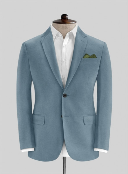 Nord Blue Feather Cotton Canvas Stretch Suit