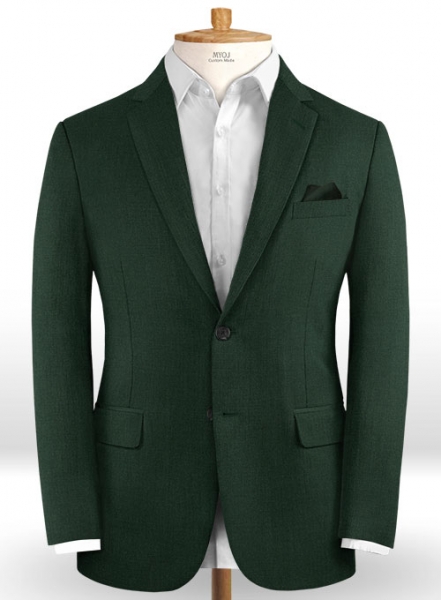 Scabal Forest Green Wool Suit
