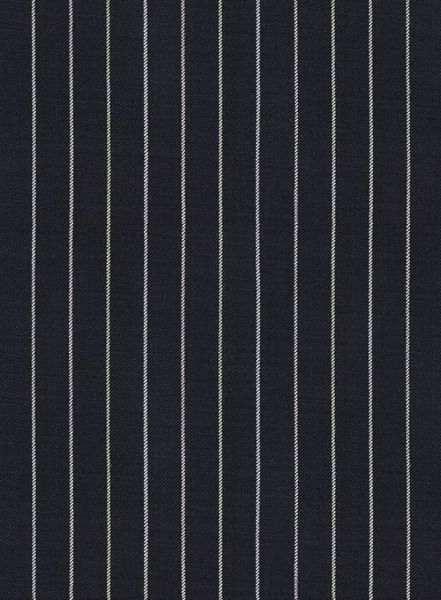 Napolean Dark Blue Stripe Wool Pants