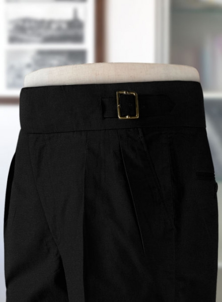 Black Chino Gurkha Trousers