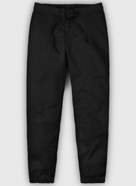 Lounge Style Summer Weight Black Chinos