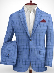 Italian Linen Lapis Blue Suit