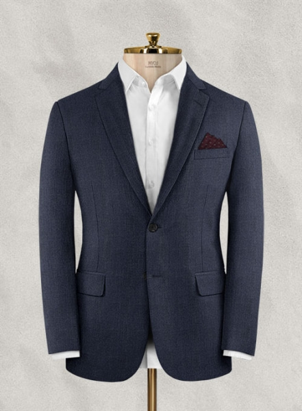 Italian Wool Cashmere Empire Blue Jacket