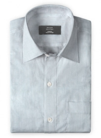 Sky Blue Reversible Twill Shirt - Full Sleeves