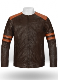 Leather Fighter T-Shirt Jacket