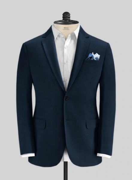 Italian Nile Blue Cotton Stretch Jacket