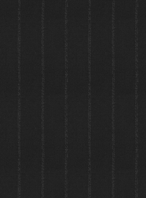 Reda Black Stripes Wool Pants - Click Image to Close