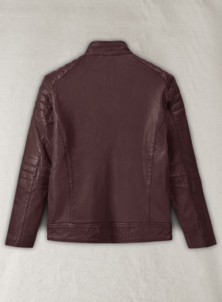 Firefly Moto Burgundy Biker Leather Jacket