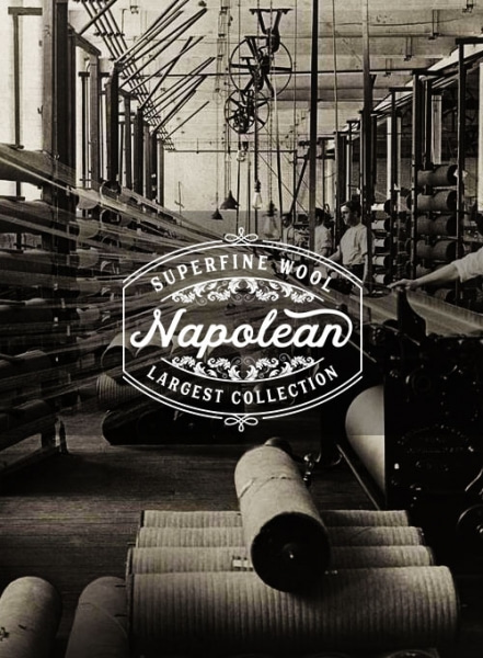 Napolean Blue Club Wool Pants