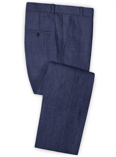 Italian Linen Spezia Blue Suit