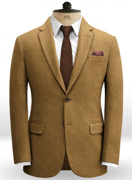 Tan Feather Tweed Suit