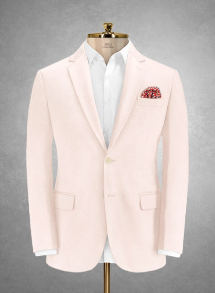 Italian Pale Pink Cotton Stretch Jacket