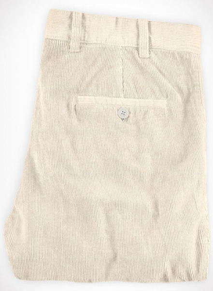 Light Beige Corduroy Trousers