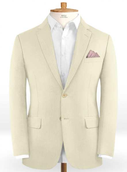 Napolean Light Beige Wool Suit