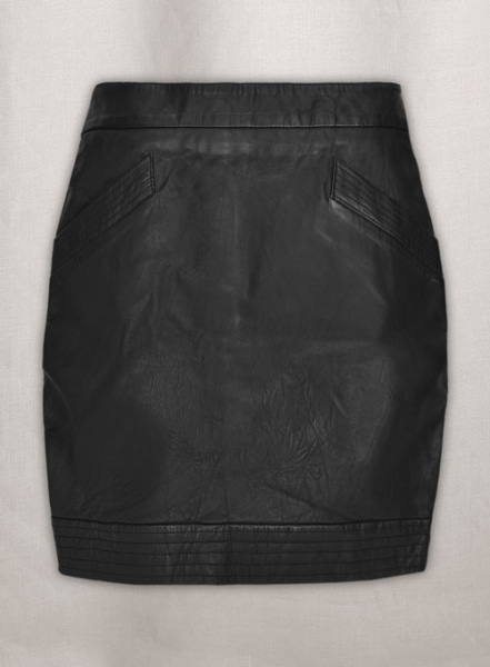 Dart Leather Skirt - # 456