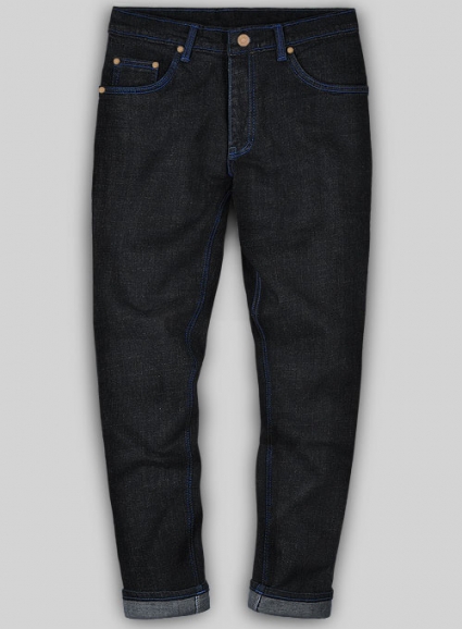 Logan Black Hard Wash Stretch Jeans - Look #575