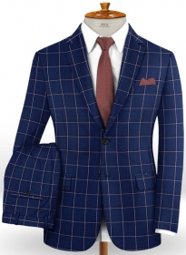 Napolean Aria Royal Blue Wool Suit