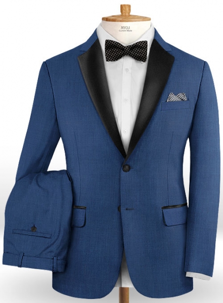 Napolean Dino Royal Blue Wool Tuxedo Suit