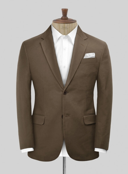 Stretch Summer Brown Chino Suit