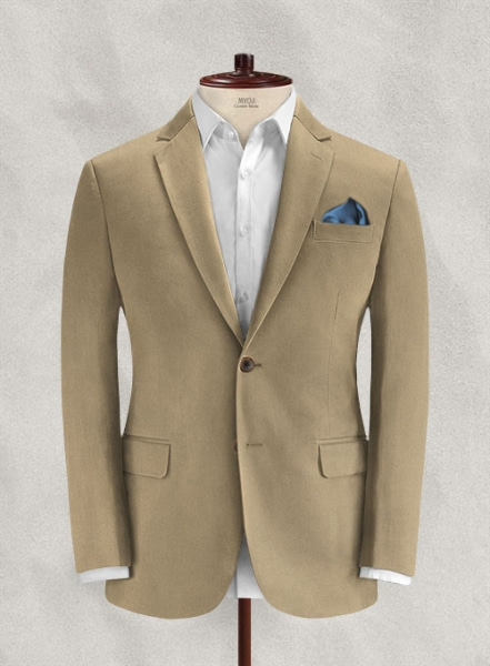 Italian Beige Cotton Stretch Jacket