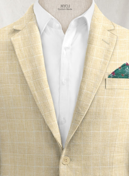 Italian Linen Lusso Burlywood Jacket