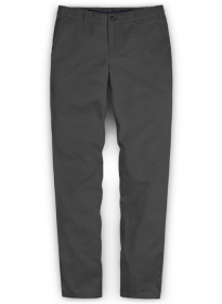 Dark Gray Stretch Chino Pants