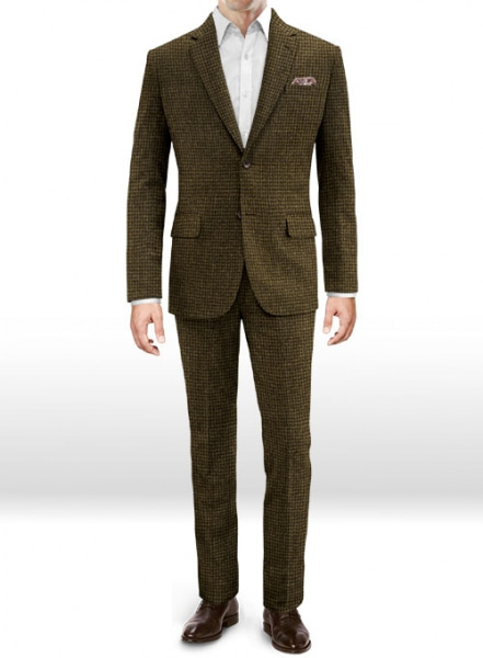 Houndstooth Melange Tweed Suit