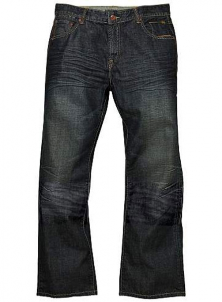 Deadly Dark Blue - Hard Washed Jeans Scrape Double Whisked