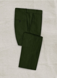 Solbiati Bottle Green Seersucker Pants