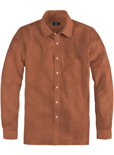 Giza Rusty Dobby Cotton Shirt - Full Sleeves