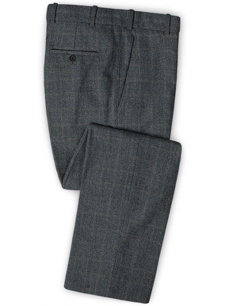 Vintage Milan Blue Tweed Suit