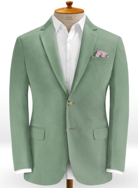 Stretch Summer Weight Spring Green Chino Suit